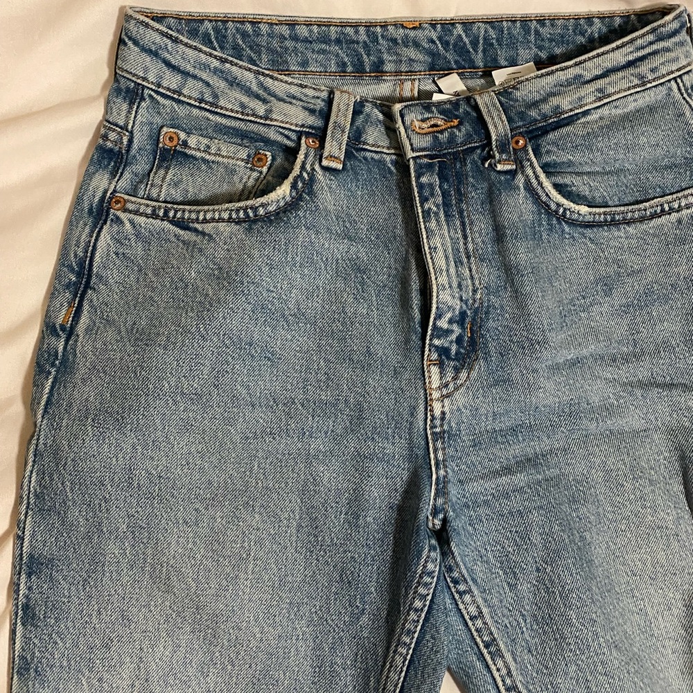 Skinny leg denim